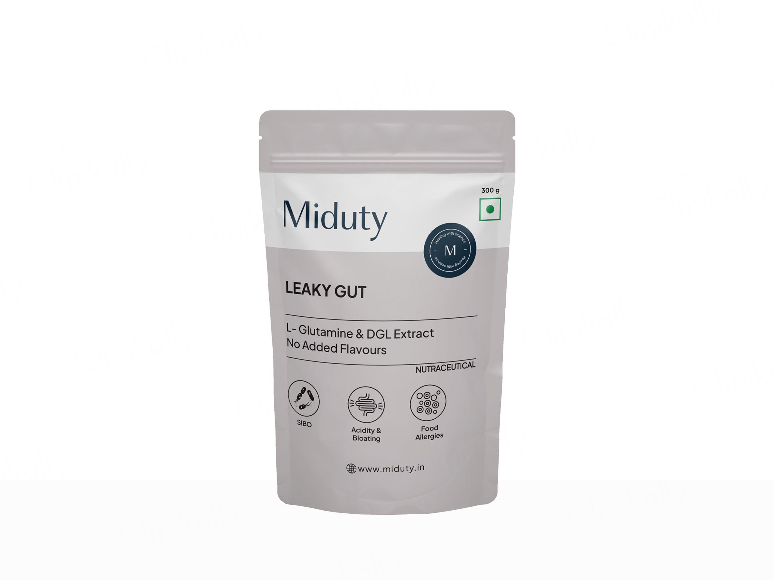 Miduty Leaky Gut L-Glutamine & DGL Extract Powder