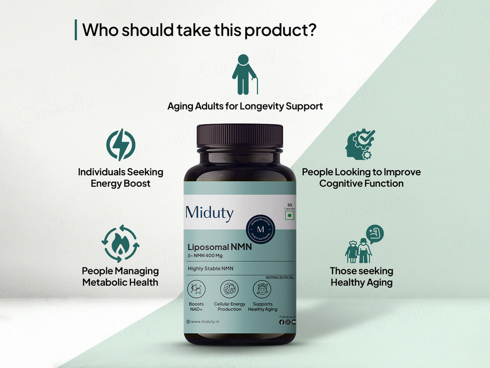 Miduty Liposomal Beta NMN 400mg Capsule