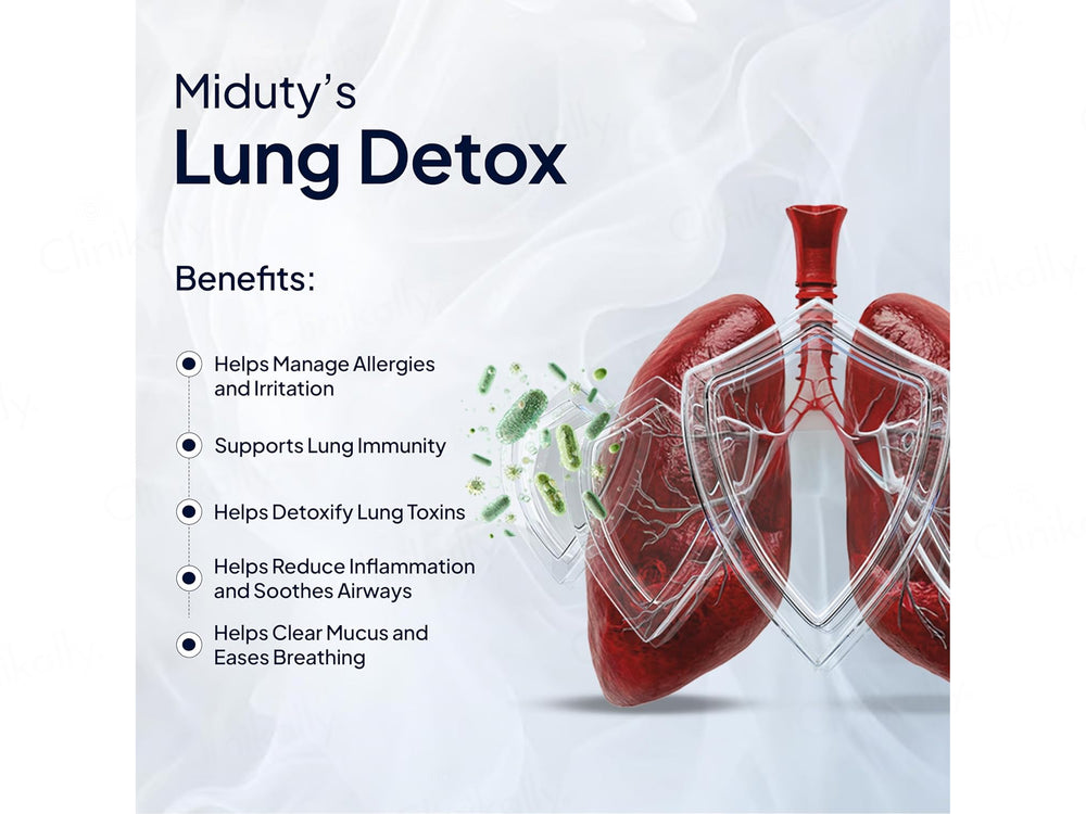 Miduty Lung Detox Nutraceutical Veg Capsule