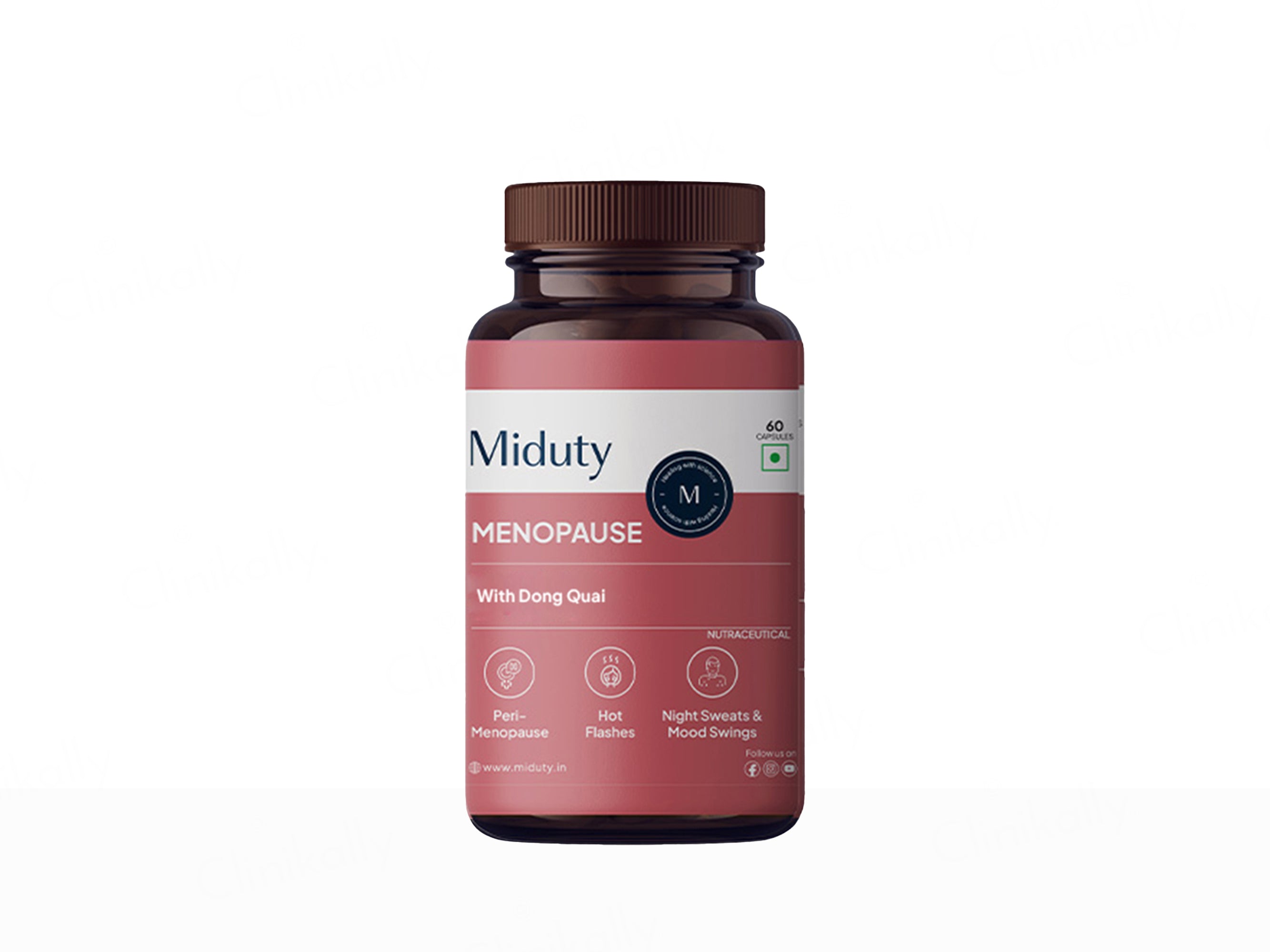 Miduty Menopause Dong Qual, Maca Root & Chasteberry Extract Capsule