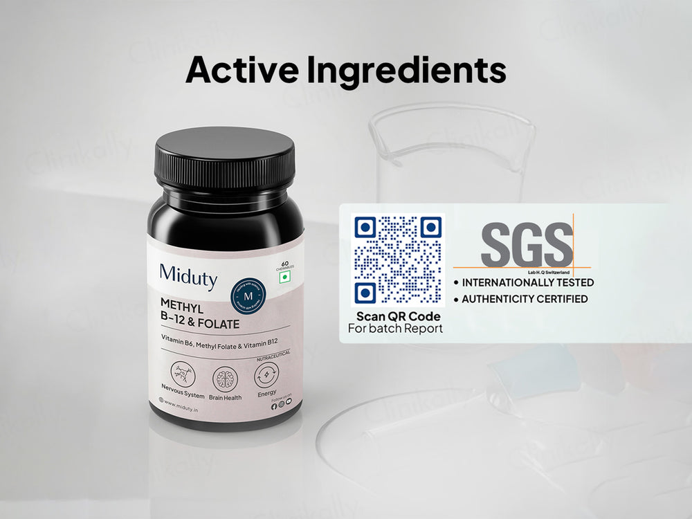 Miduty Methyl B-12 & Folate Chewable Tablet