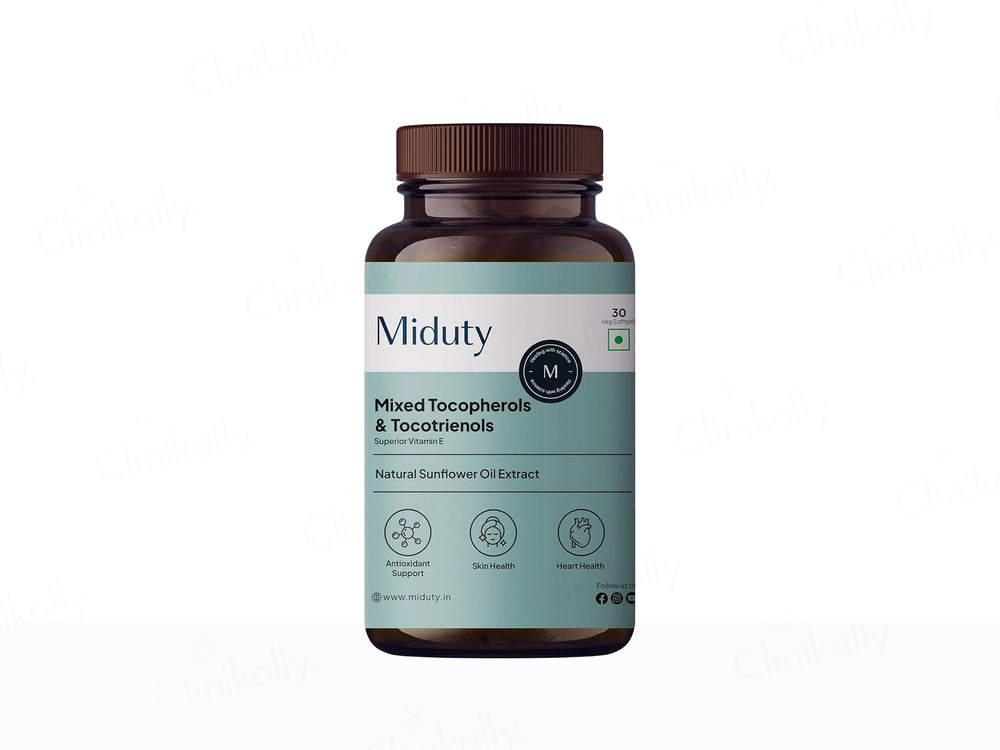 Miduty Mixed Tocopherols & Tocotrienols Veg Softgel