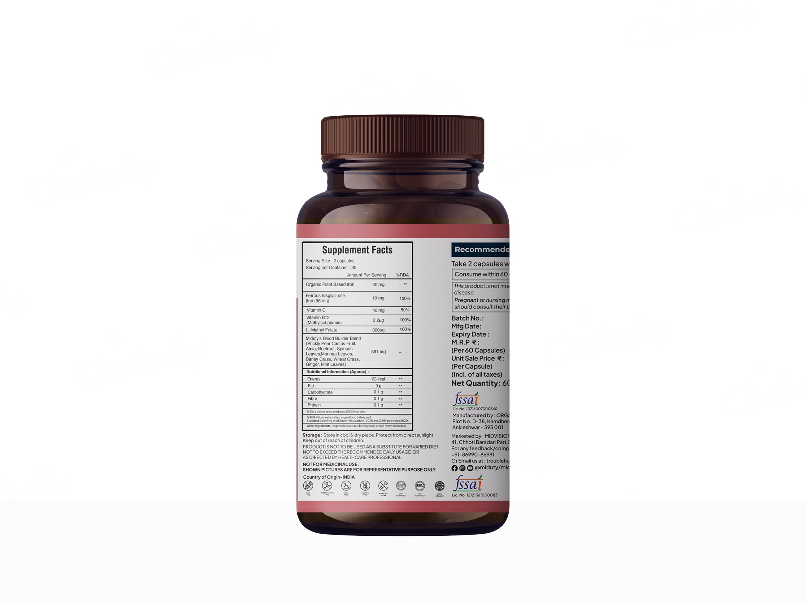 Miduty Organic Blood Builder Capsule