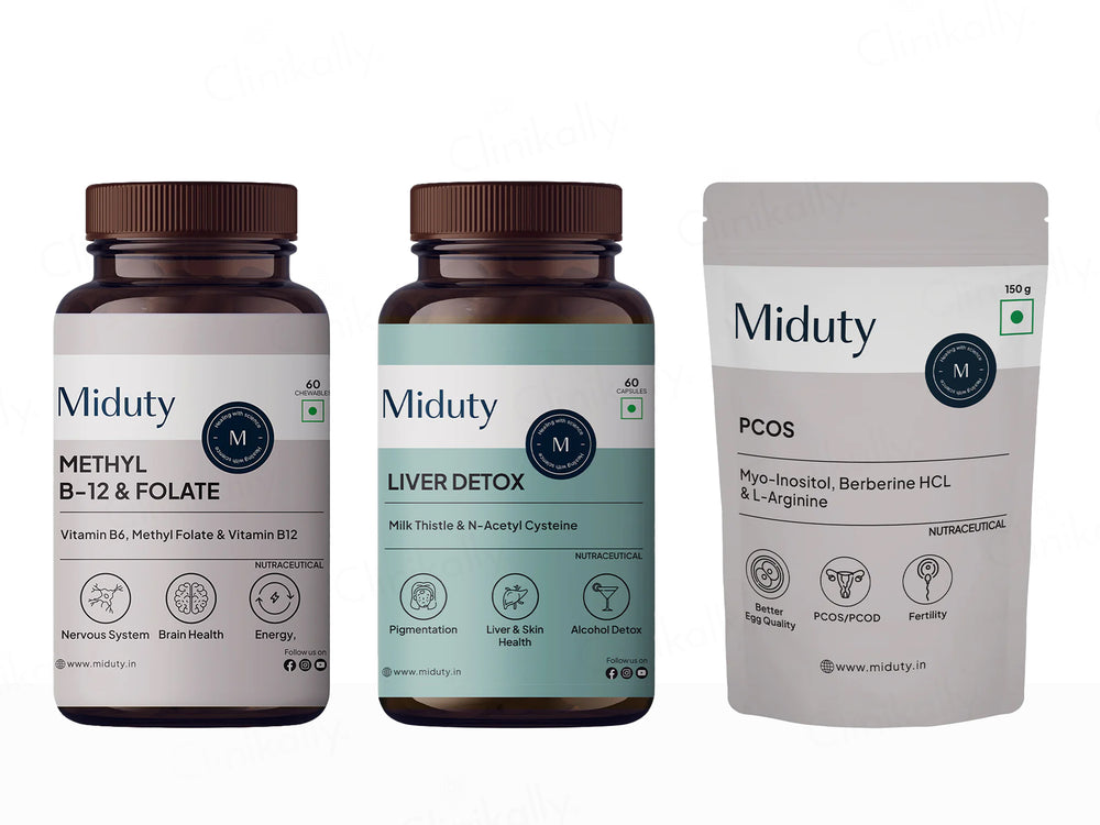 Miduty PCOD/PCOS Supplement Bundle