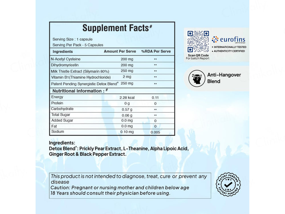 Miduty Party Detox Anti-Hangover Capsule