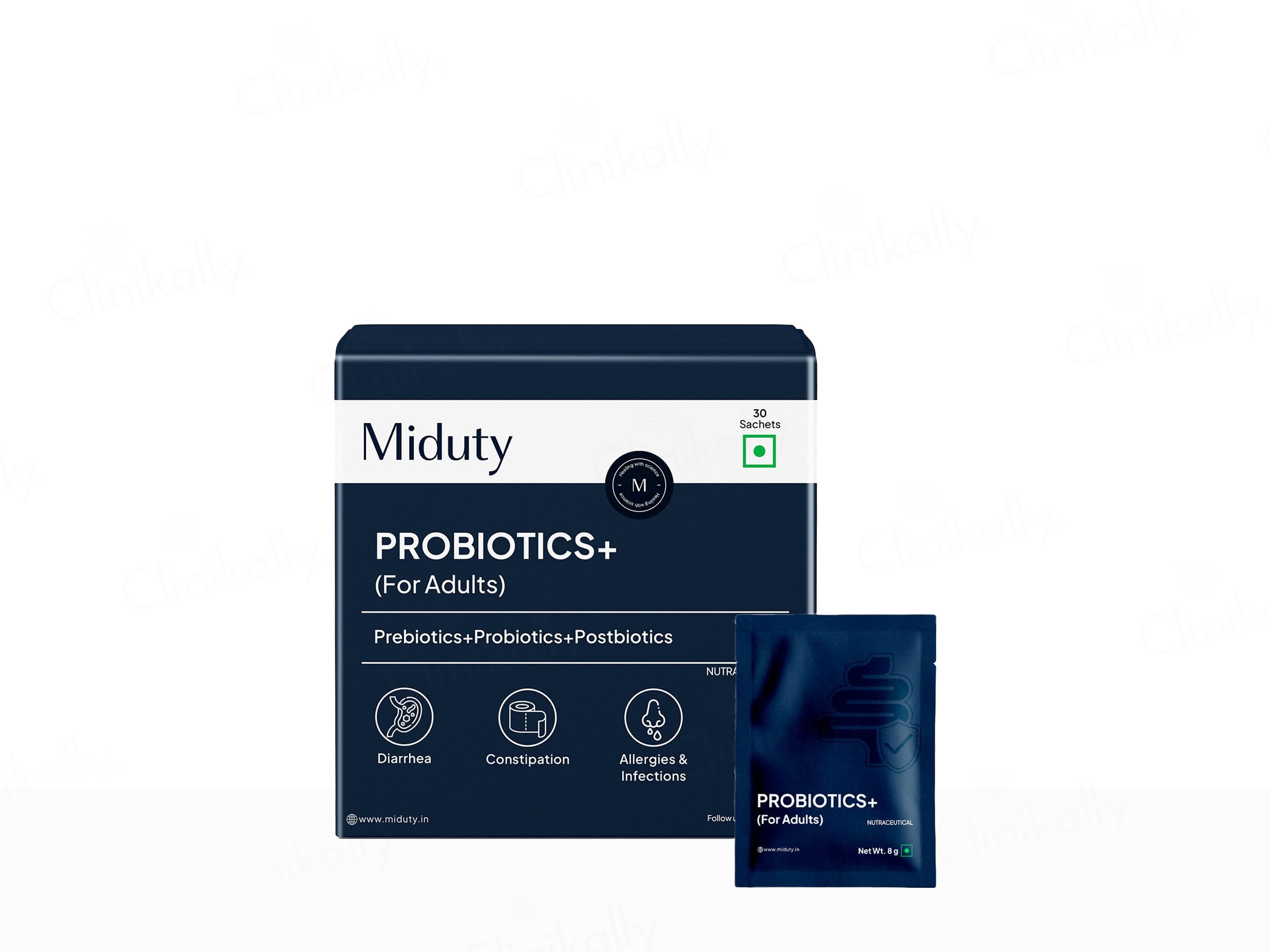 Miduty Probiotics+ Nutaceutical Powder For Adults