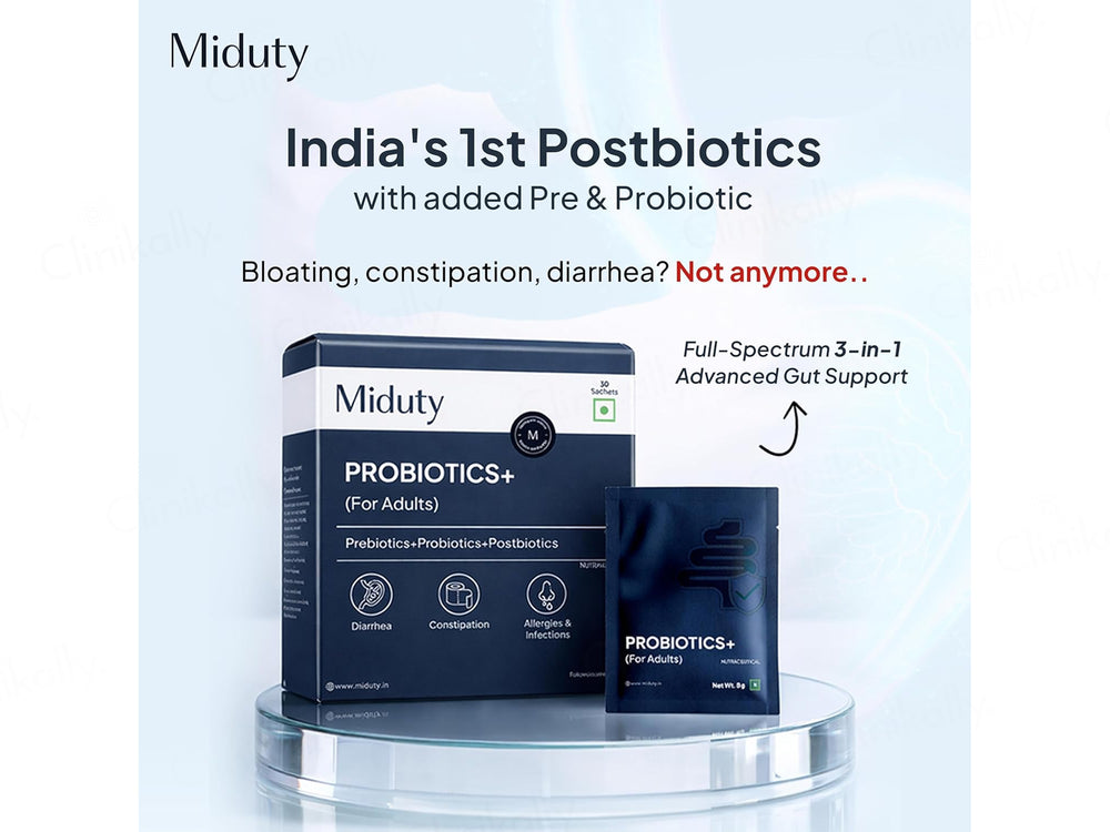 Miduty Probiotics+ Nutaceutical Powder For Adults