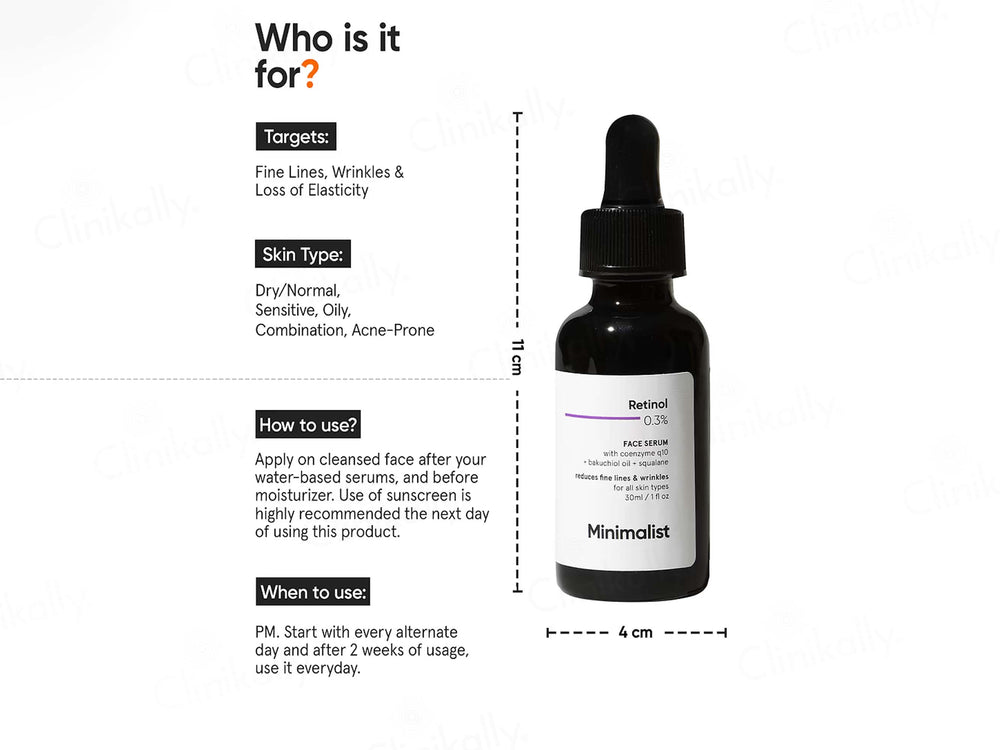 Minimalist 0.3% Retinol Face Serum