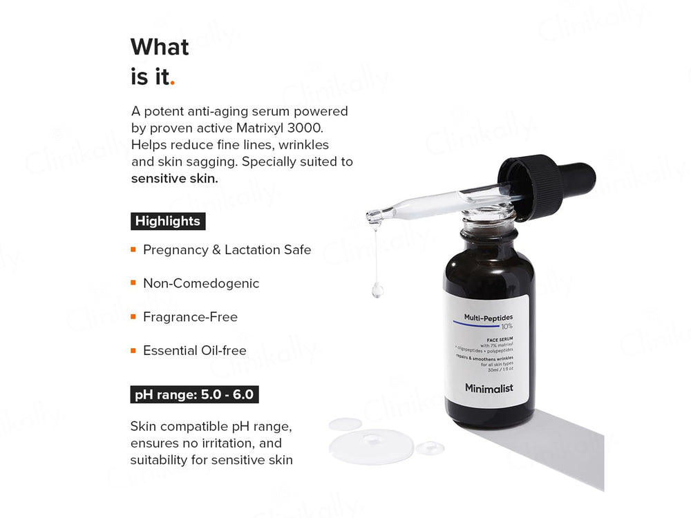 Minimalist 10% Multi-Peptides Face Serum