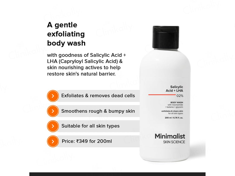 Minimalist 2% Salicylic Acid + LHA Body Wash