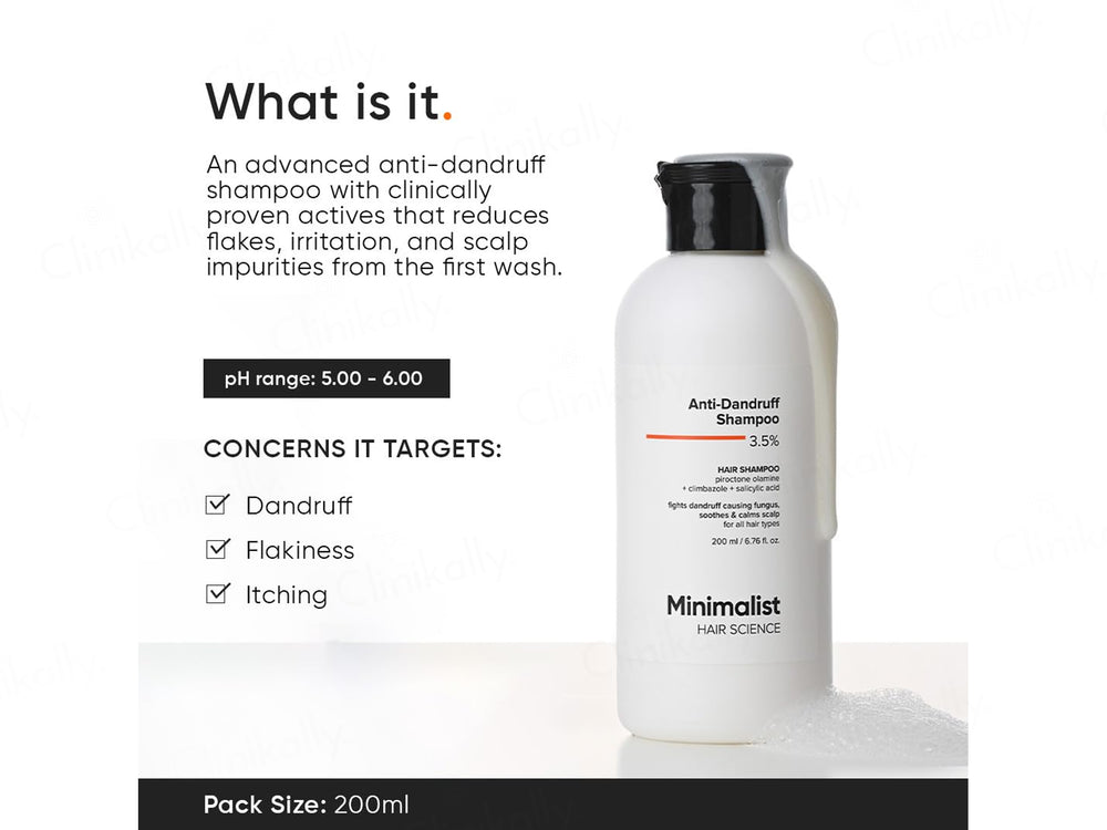 Minimalist 3.5% Anti-Dandruff Hair Shampoo