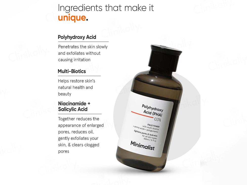 Minimalist 3% Polyhydroxy Acid (PHA) Face Toner