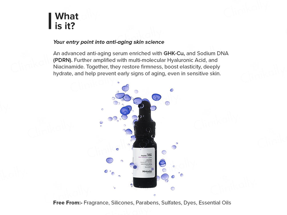 Minimalist Copper Peptide + PDRN 1.25% Face Serum