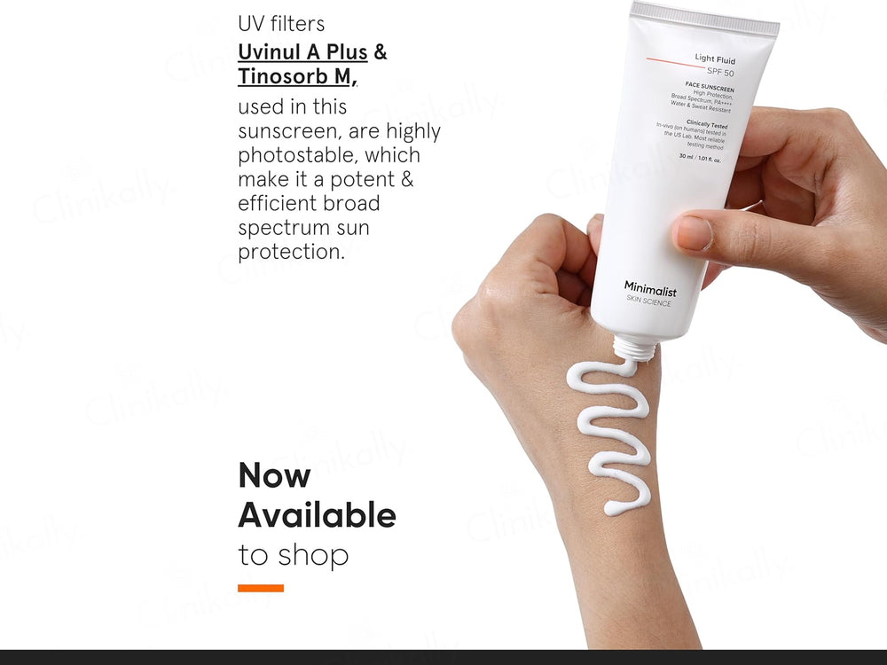 Minimalist Light Fluid Face Sunscreen SPF 50 PA++++