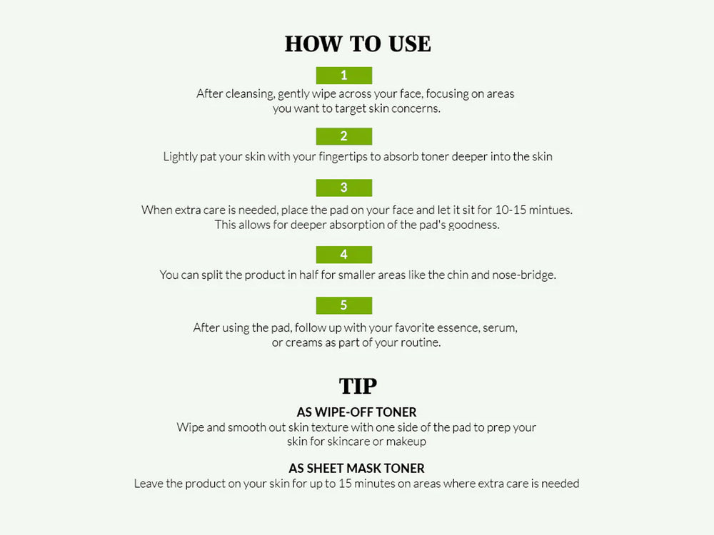 Mixsoon Centella Toner Pads