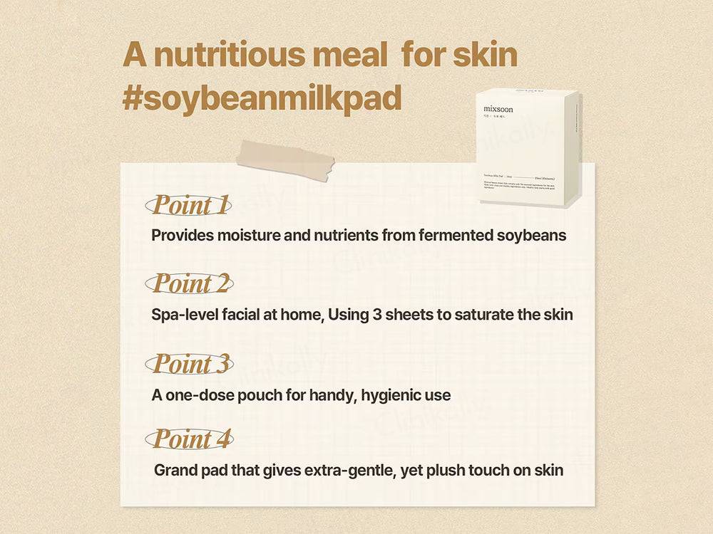 Mixsoon Soybean Milk Pad Sheet Mask