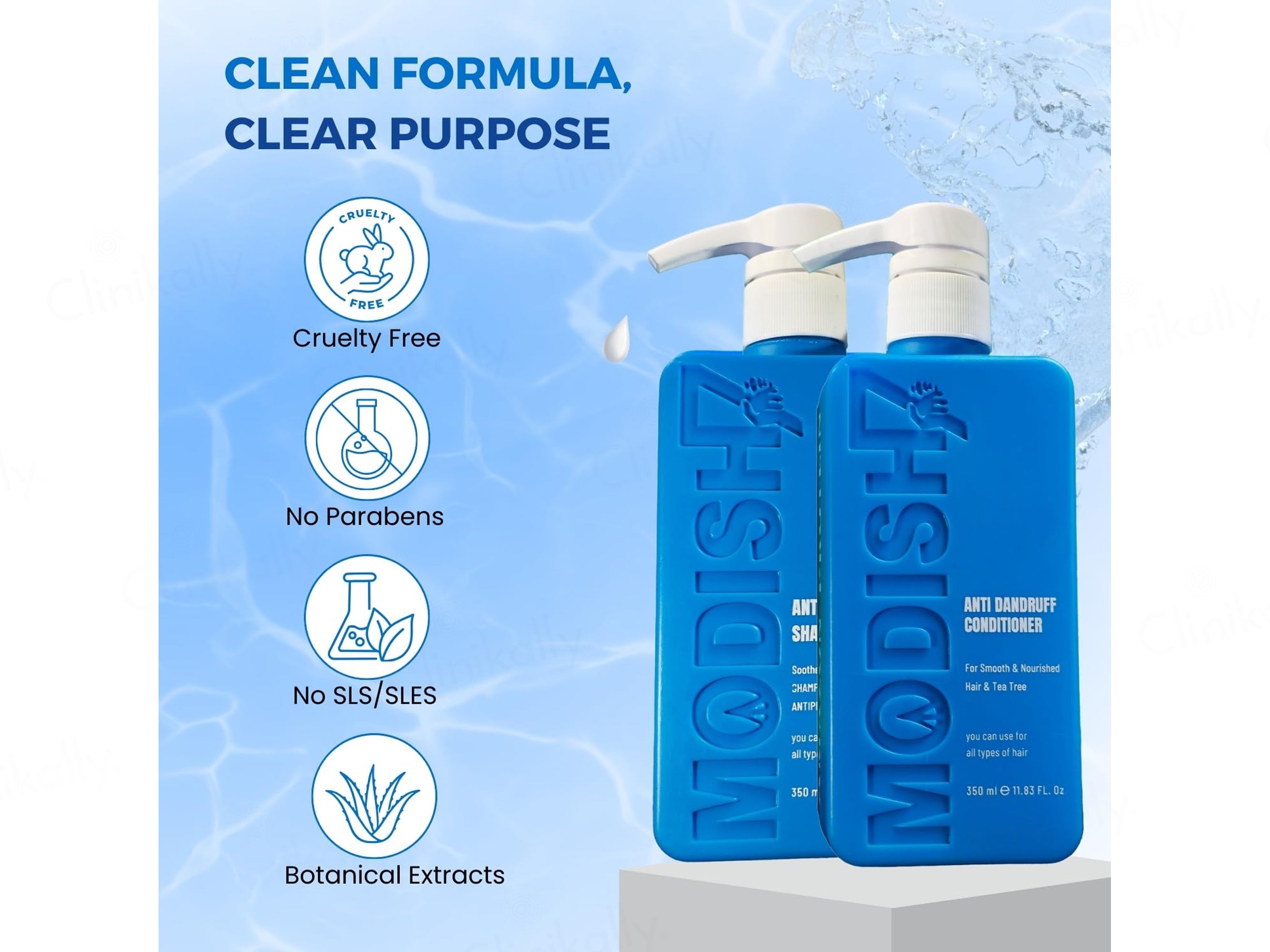 Modish7 Anti Dandruff Shampoo + Conditioner Combo