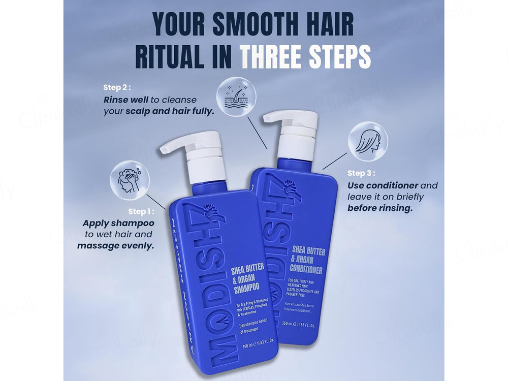 Modish7 Shea Butter & Argan Shampoo + Conditioner Combo