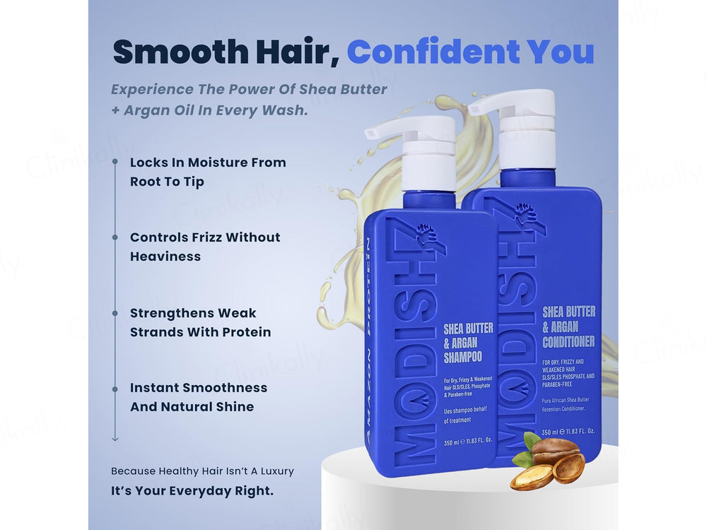 Modish7 Shea Butter & Argan Shampoo + Conditioner Combo