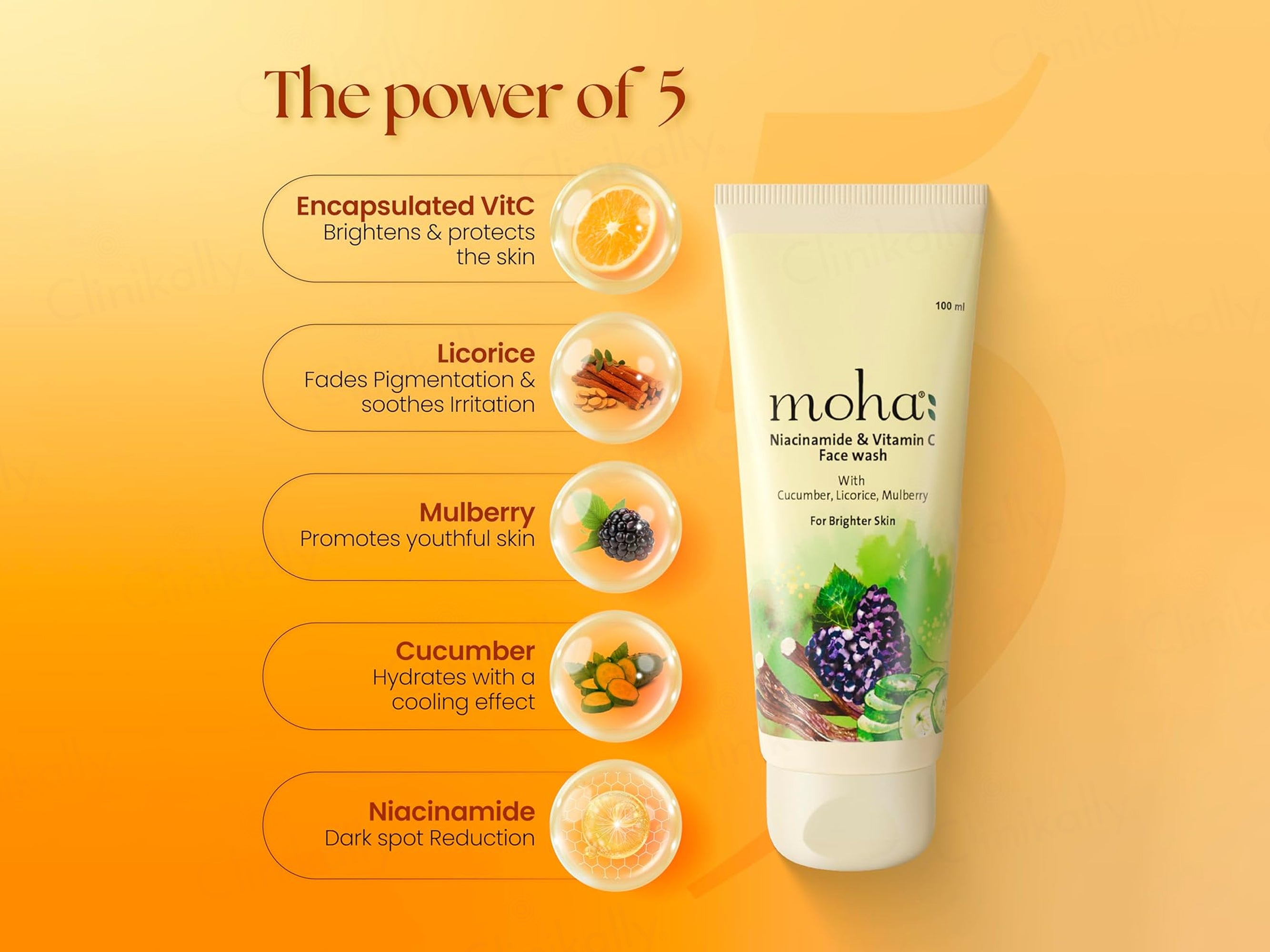 Moha: Niacinamide & Vitamin C Skin Brightening Face Wash