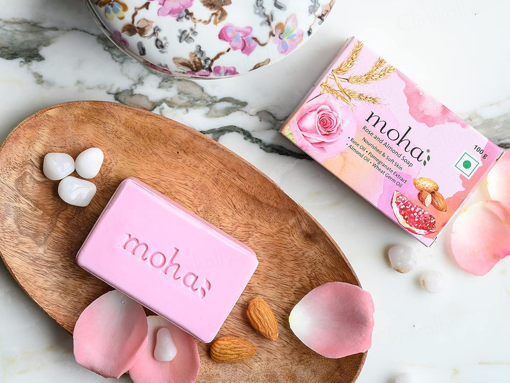 Moha: Rose & Almond Soap (Pack Of 3)