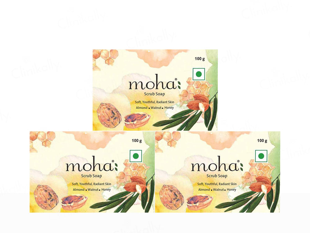 Moha: Scrub Soap (Pack Of 3)