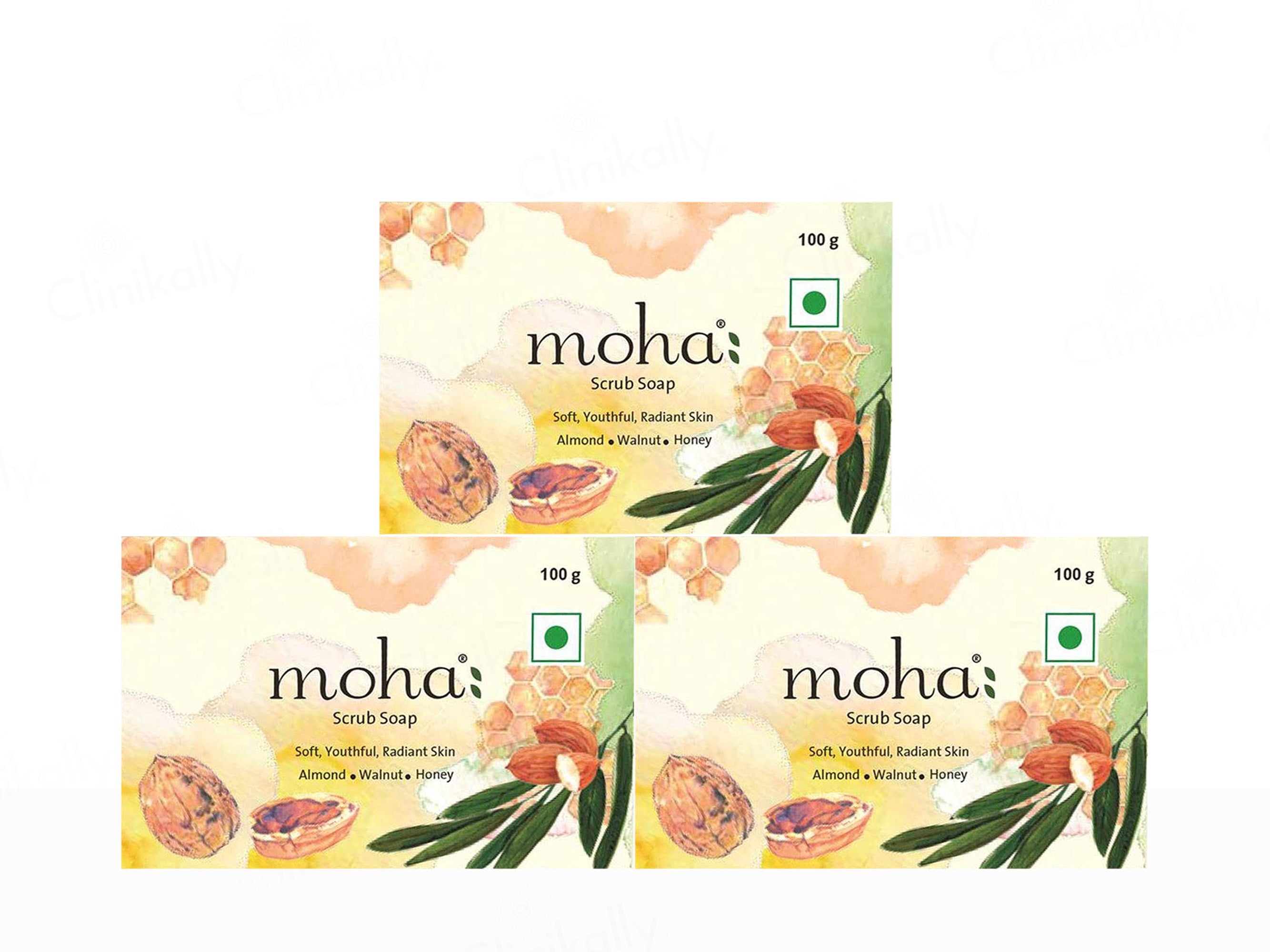 Moha: Scrub Soap (Pack Of 3)