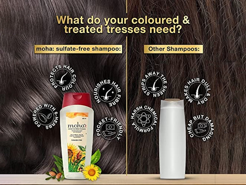 Moha: Sulfate Free Herbal Hair Fall Control Shampoo