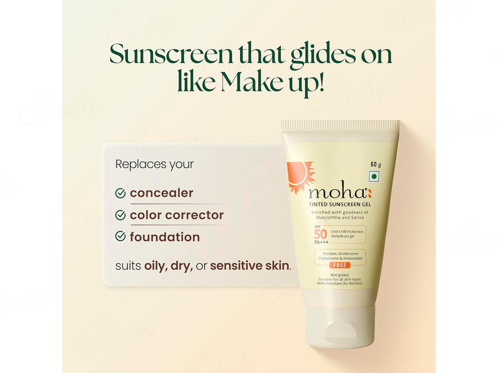 Moha: Tinted Sunscreen Gel SPF 50 PA+++