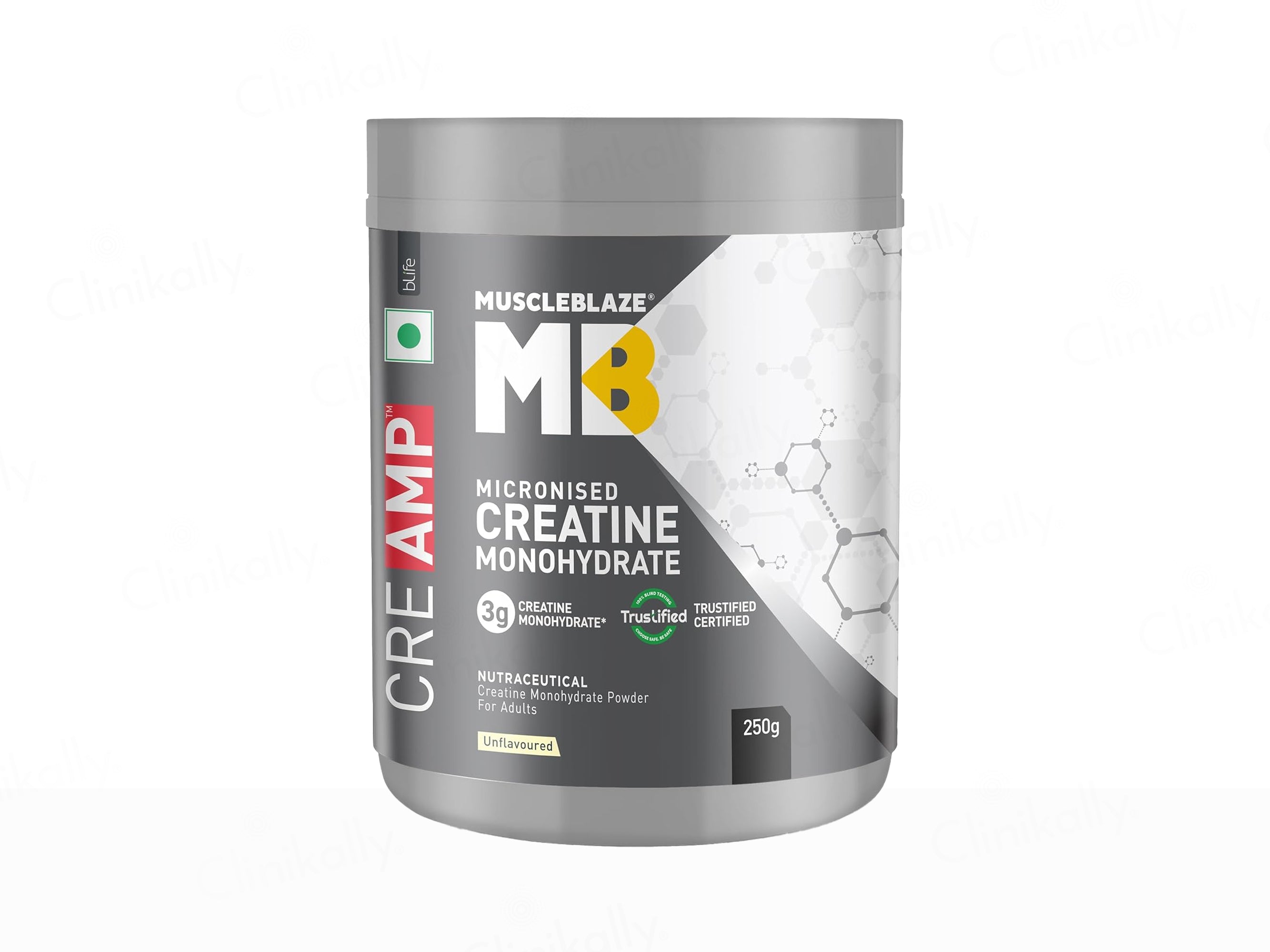 MuscleBlaze CreAMP Micronised Creatine Monohydrate Nutraceutical Powder - Unflavoured