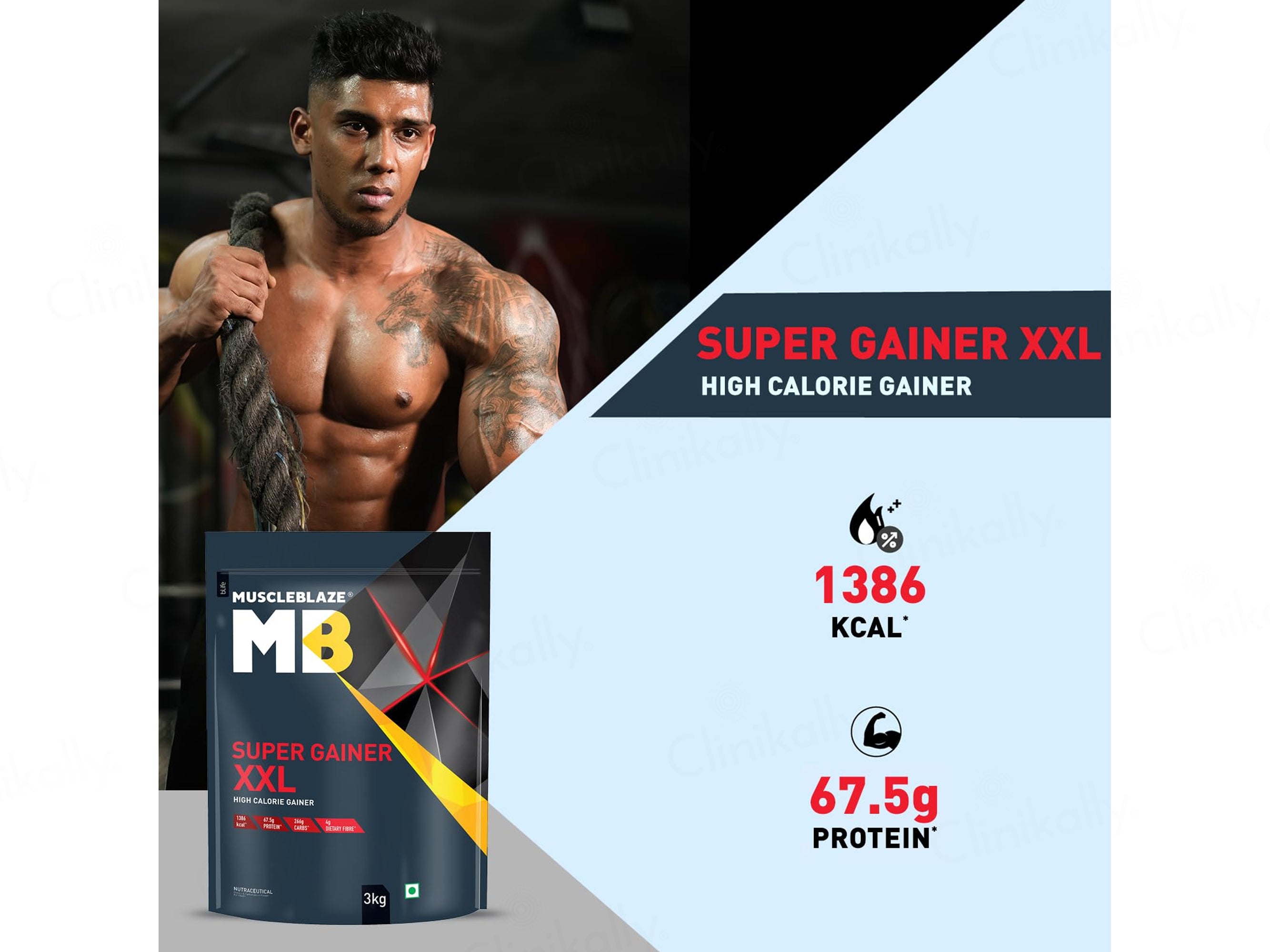 MuscleBlaze Super Gainer XXL Nutraceutical Powder - Chocolate Flavour