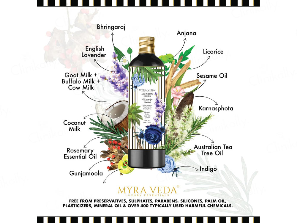 Myra Veda Milk Therapy Hair Oil