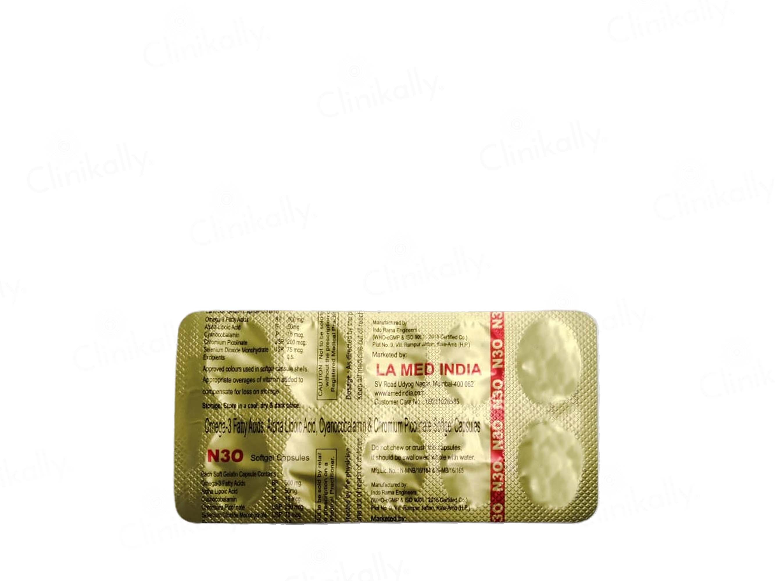 N3O Soft Gelatin Capsule