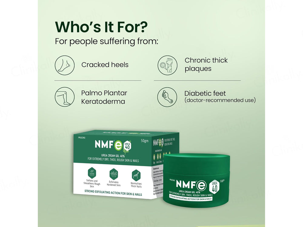 NMFe Urea 40% Cream Gel For Extremely Dry Skin & Nails
