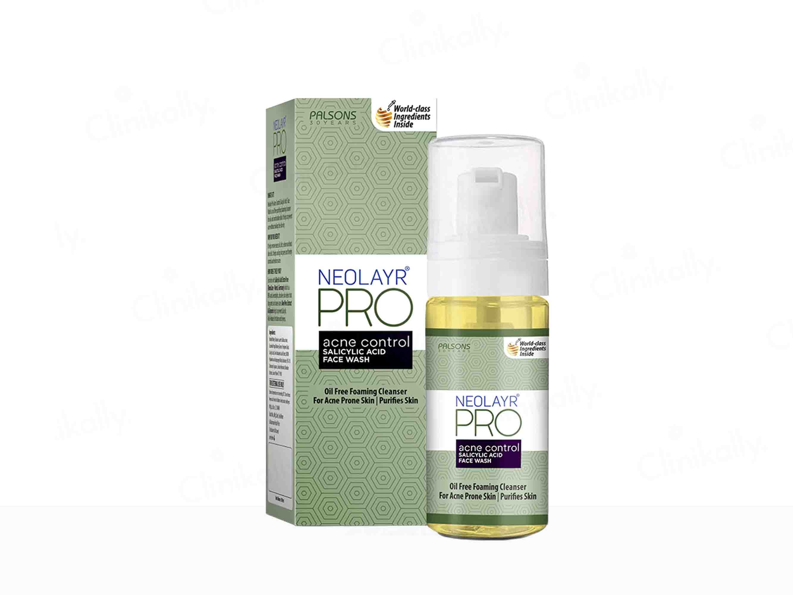 Neolayr Pro Acne Control Face Wash - Clinikally
