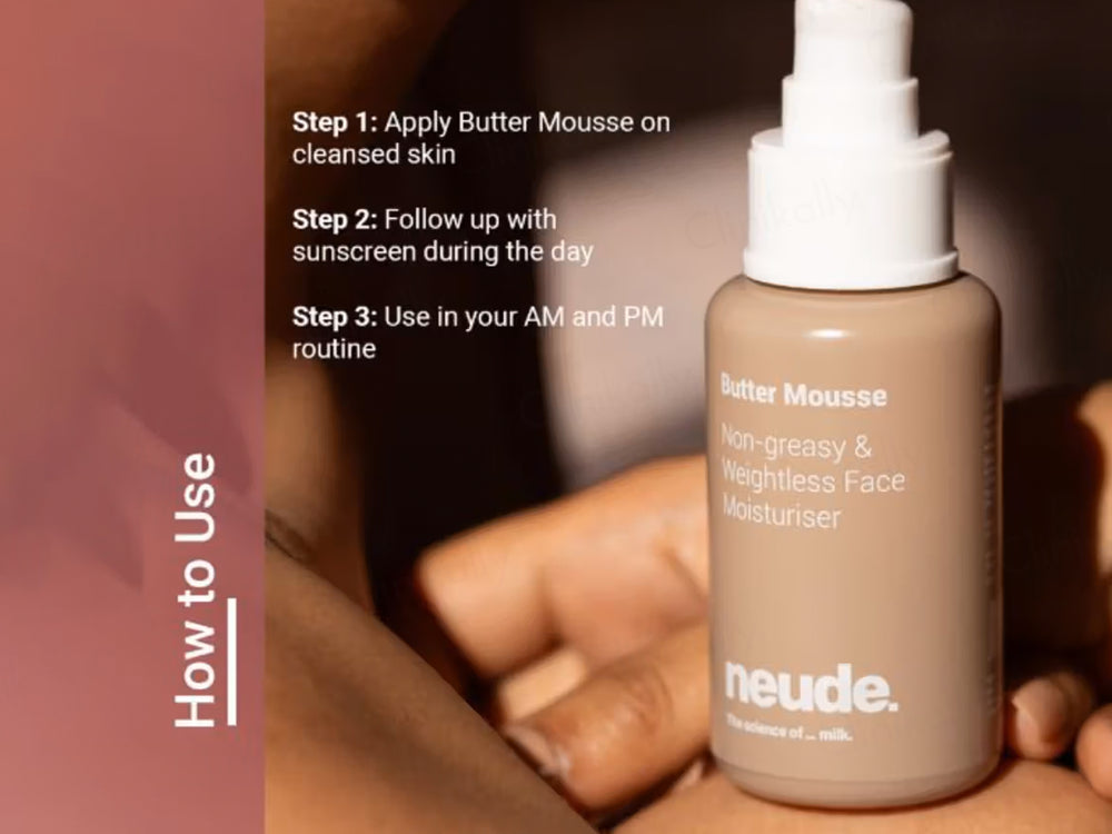 Neude Butter Mousse Non-greasy & Weightless Face Moisturiser