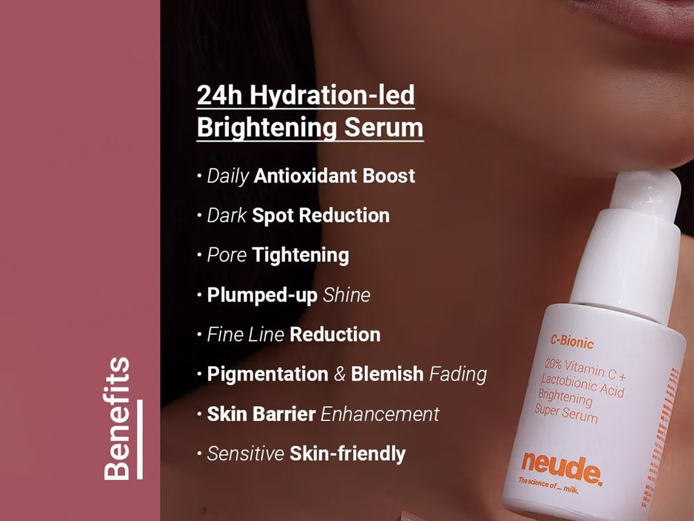 Neude C-Bionic 20% Vitamin C + Lactobionic Acid Brightening Super Face Serum