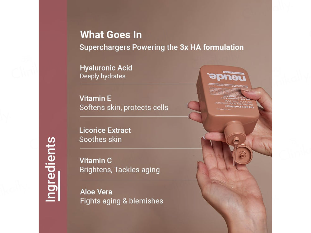 Neude Lay Bare Profoliator Gentle Daily Body Exfoliator Scrub