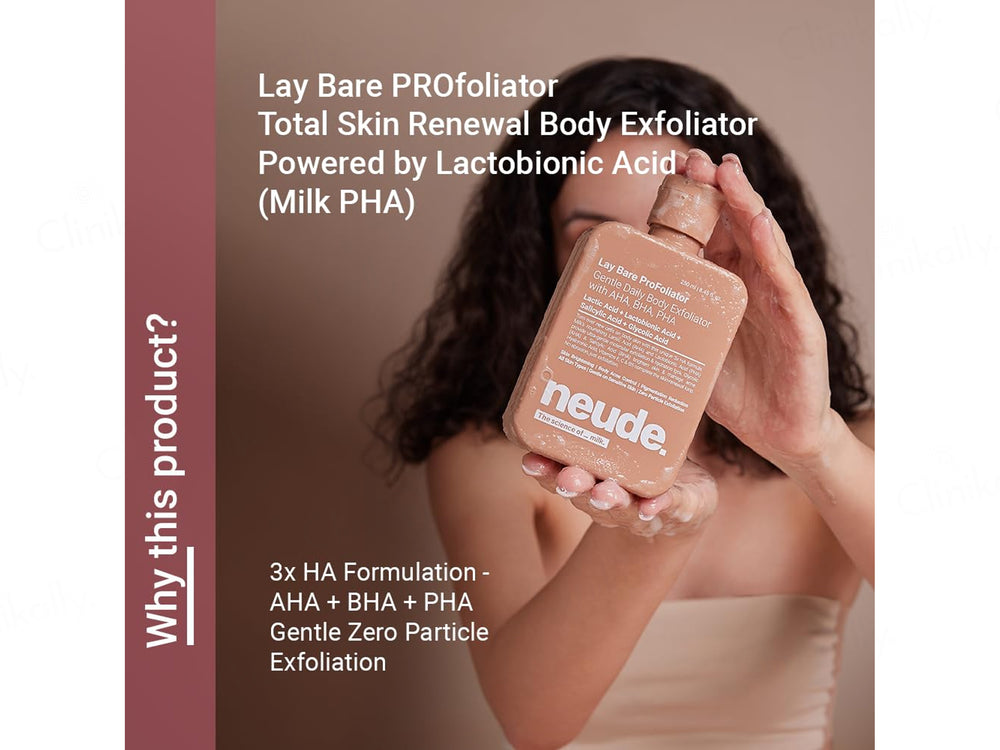 Neude Lay Bare Profoliator Gentle Daily Body Exfoliator Scrub