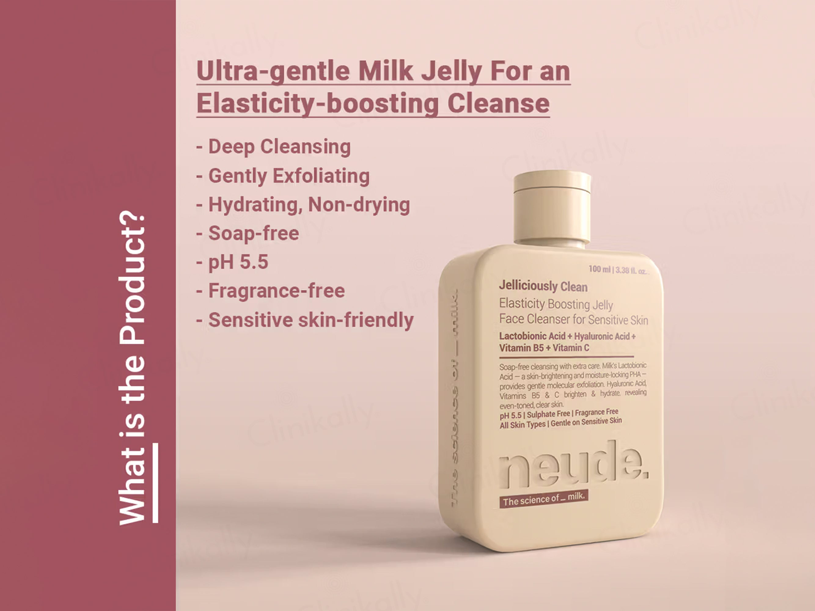 Neude Jelliciously Clean Elasticity Boosting Jelly Face Cleanser For Sensitive Skin