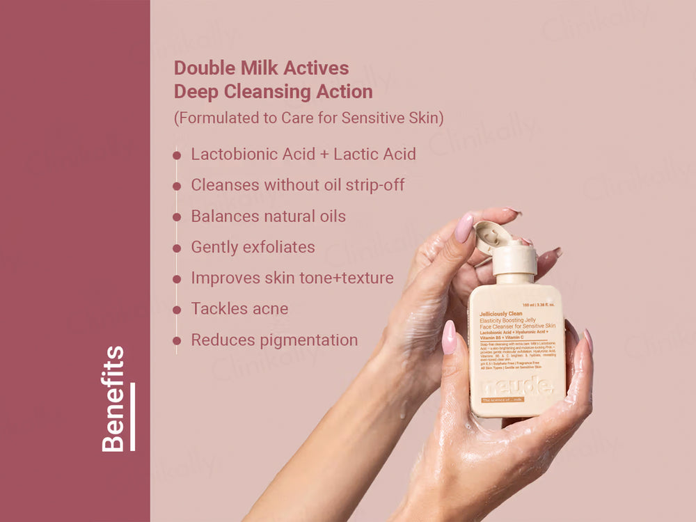 Neude Jelliciously Clean Elasticity Boosting Jelly Face Cleanser For Sensitive Skin