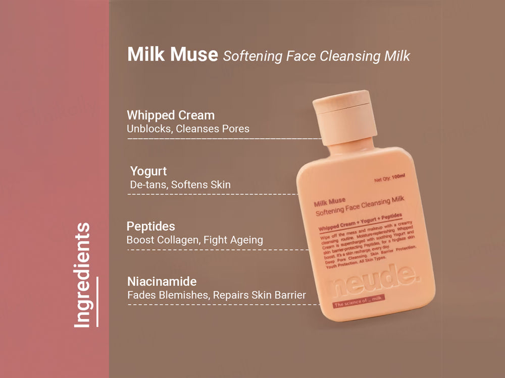 Neude Milk Muse Softening Face Cleansing Milk