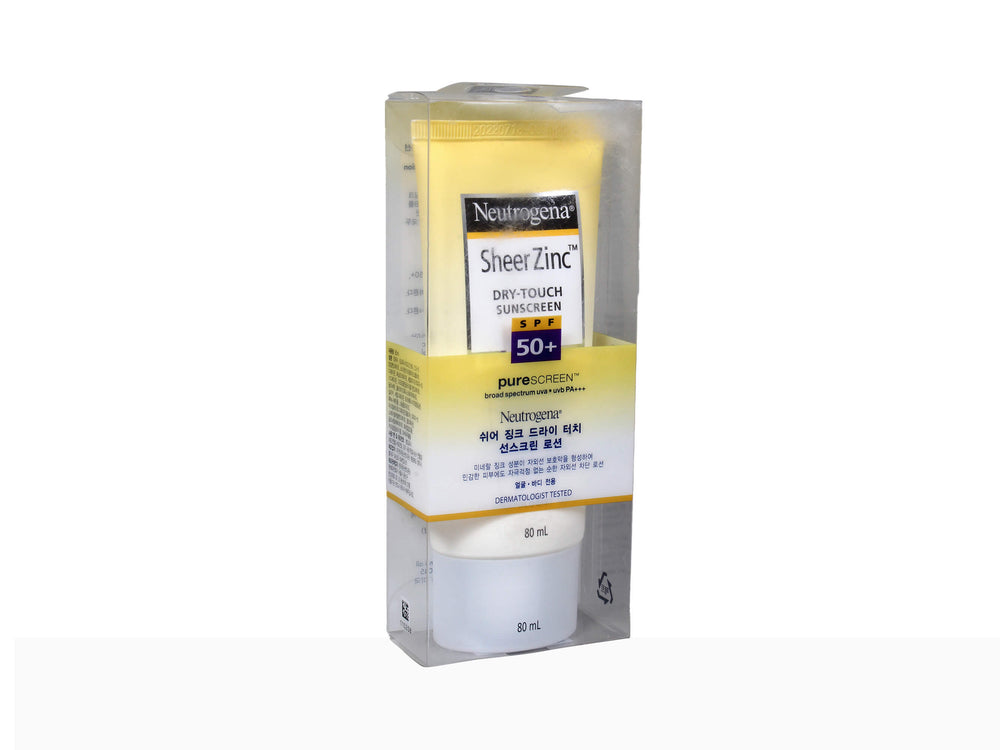 Neutrogena Sheer Zinc Dry Touch Sunscreen SPF 50+ PA+++ - Clinikally