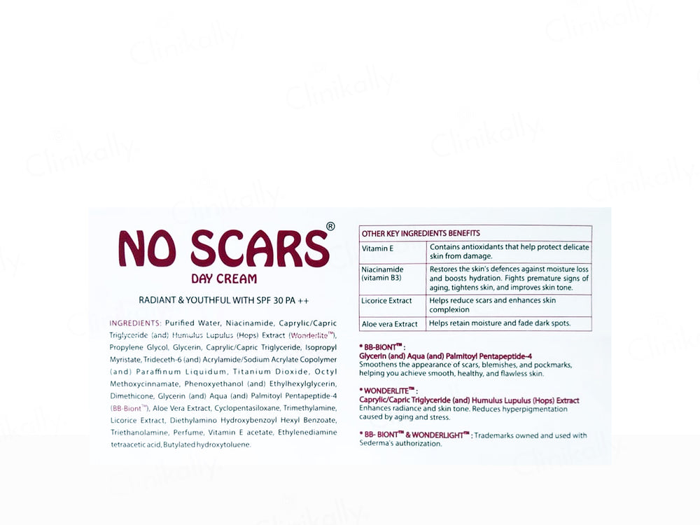 No Scars Day Cream SPF 30 PA++