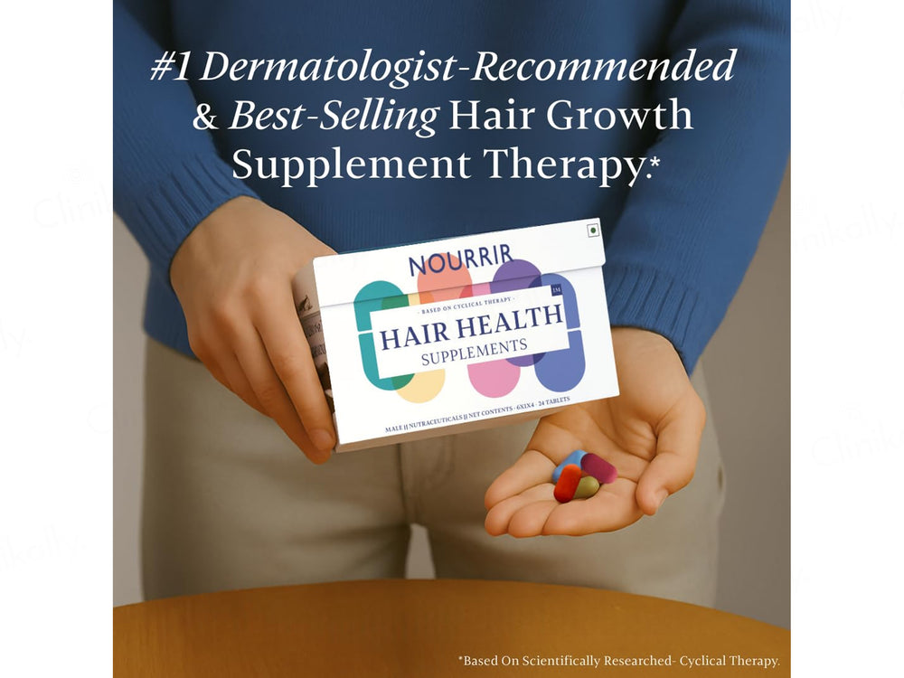 Nourrir Cyclical Therapy Hair Supplement Tablet For Men