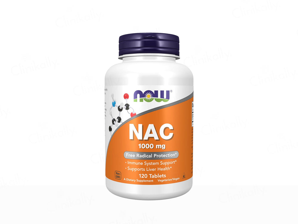 Now Foods NAC 1000mg Dietary Supplement Veg Tablet