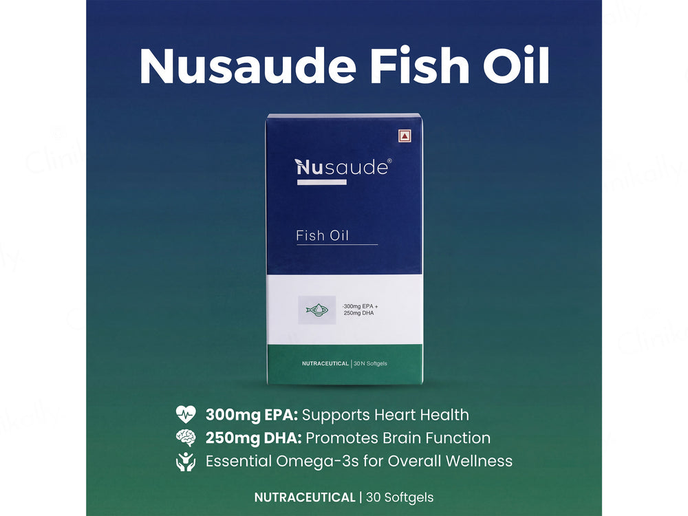 Nusaude Fish Oil Nutraceutical Softgel Capsule