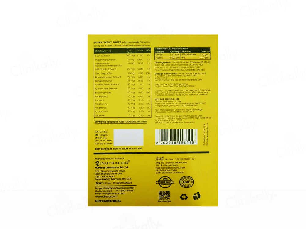 Nushield Advanced Oral UV Protection Tablet