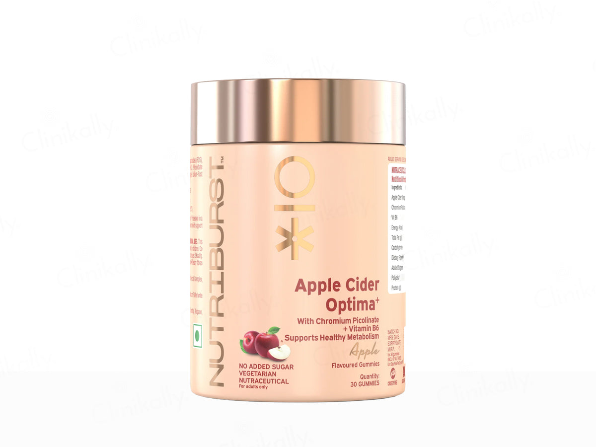 Nutriburst Apple Cider Optima+ Nutraceutical Gummies - Apple Flavour
