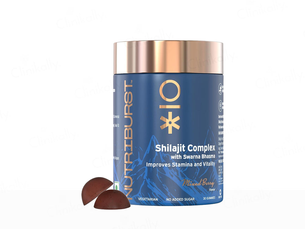 Nutriburst Shilajit Complex Nutraceutical Gummies - Mixed Berry Flavour